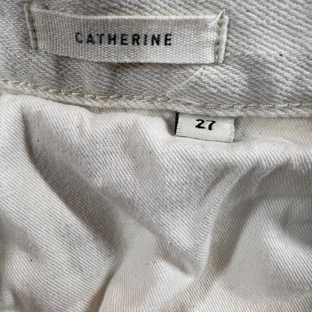 Imogene And Willie Catherine Jean Women 27 White Denim Straight High Rise Fit - Picture 4 of 7